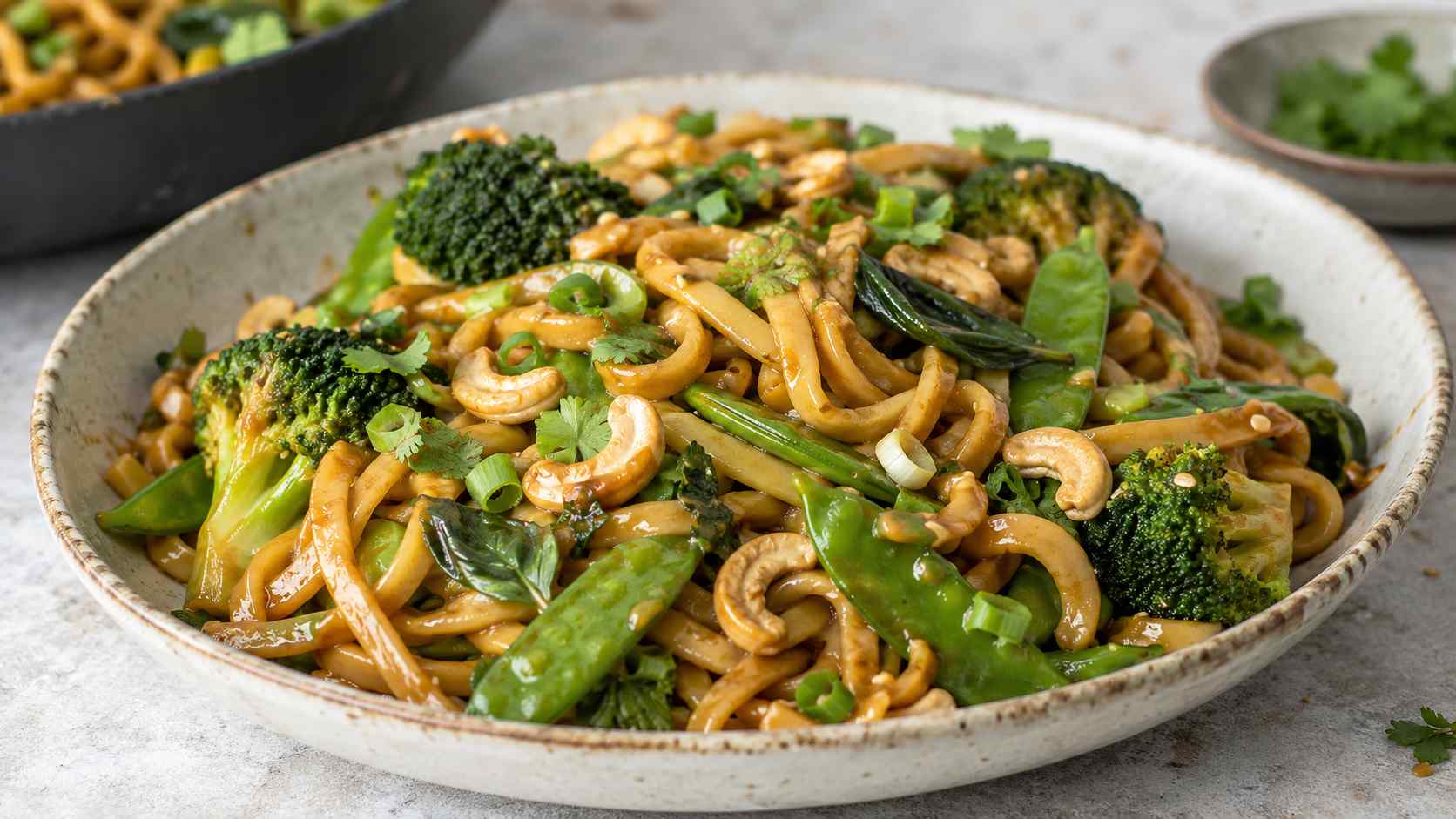Brocoli à la sauce au beurre de noix de cajou