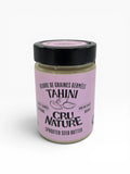 Pot de beurre de graines de sésame germées, crues et biologiques Cru Nature, tahini, 210 g